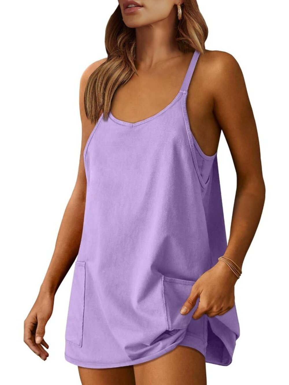 Athletic Summer Dress for Women | Tennis Workout Dress with Built-in Shorts
